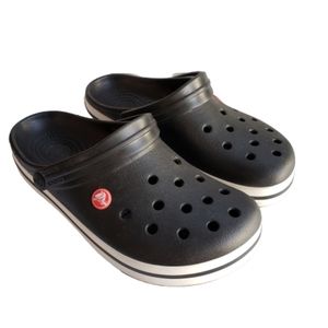 Crocs Black Womens 6 Mens 8 Crocband Clog Clogs Sl